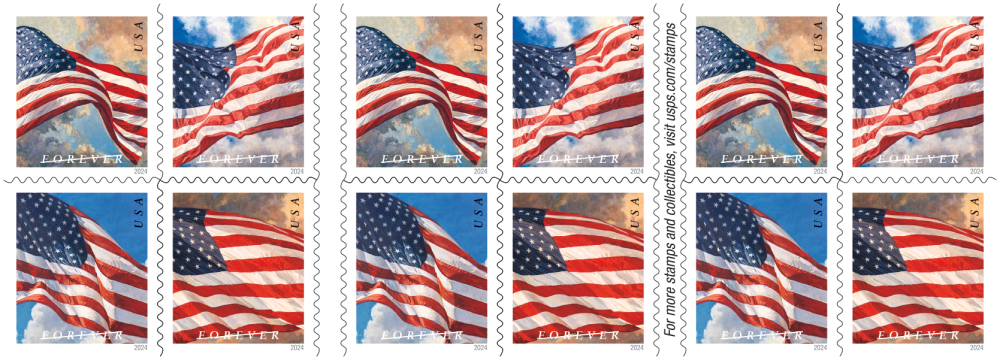 2024 U.S. Flags Forever First Class Postage Stamps Stamp Online Club