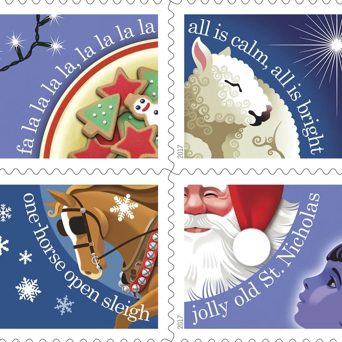 2017 Dedicate Christmas Carols Forever First Class Postage Stamps Foreverstamp