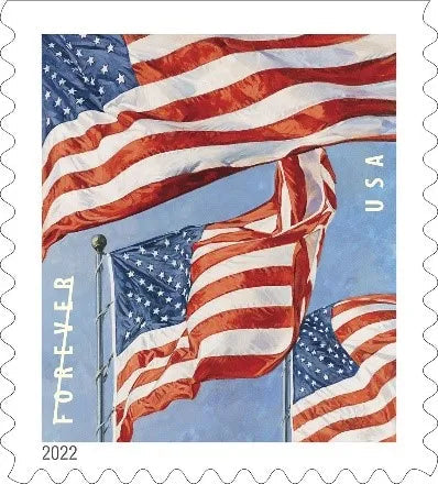 2022 U.S. Flag Forever First Class Postage Stamps Foreverstamp